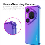 Силиконов гръб марка ENKAY за Huawei Pura 80 Pro/Pro+ - синьо - лилав - 3