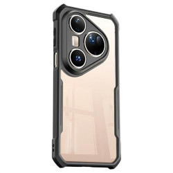 Силиконов гръб Rugged Armor марка XUNDD за Huawei Pura 80 Ultra - черна рамка