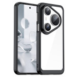 Силиконов гръб Rugged Armor за Huawei Pura 80 Ultra - черна рамка