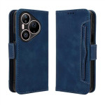 Кожен калъф тип портмоне с магнитна закопчалка за Huawei Pura 90s Pro Max - тъмно син Кожен калъф тип портмоне с магнитна закопчалка за Huawei Pura 90s Pro Max - тъмно син