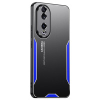Алуминиев гръб за Honor 90 - черен със синя рамка