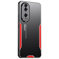 Алуминиев гръб за Honor 90 - черен с червена рамка