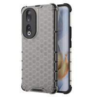 Хибриден гръб с ромбоидна шарка за Honor 90 - черен