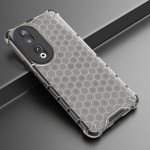 Хибриден гръб с ромбоидна шарка за Honor 90 - черен - 0