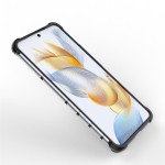 Хибриден гръб с ромбоидна шарка за Honor 90 - бял - 0