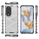 Хибриден гръб с ромбоидна шарка за Honor 90 - бял - 1