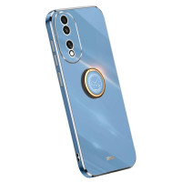 Силиконов гръб със стойка тип пръстен марка XINLI за Honor 90 - син