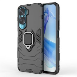 Хибриден гръб със стойка за Honor 90 Lite 5G - черен