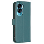 Кожен калъф тип портмоне марка BINFEN COLOR за Honor 90 Lite 5G - тюркоазен - 2 Кожен калъф тип портмоне марка BINFEN COLOR за Honor 90 Lite 5G - тюркоазен - 2