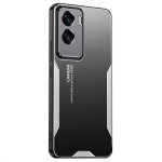 Алуминиев гръб за Honor 90 Lite 5G - черен със сива рамка