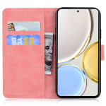 Кожен калъф тип портмоне с пеперуда за Honor Magic5 Lite 5G - светло розов - 0 Кожен калъф тип портмоне с пеперуда за Honor Magic5 Lite 5G - светло розов - 0