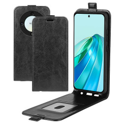 Кожен калъф flip за Honor Magic5 Lite 5G - черен