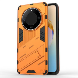 Хибриден гръб със стойка марка BIBERCAS за Honor Magic6 Lite 5G - оранжев