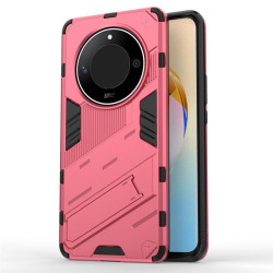 Хибриден гръб със стойка марка BIBERCAS за Honor Magic6 Lite 5G - ярко розов