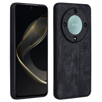 Силиконов гръб с покритие от кожа марка AZNS за Honor Magic6 Lite 5G - черен