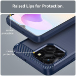 Силиконов гръб Rugged Armor за Honor X6a - тъмно син - 0