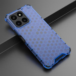 Хибриден гръб с ромбоидна шарка за Honor X6a - син - 0