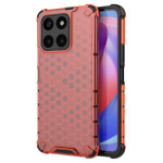 Хибриден гръб с ромбоидна шарка за Honor X6a - червен