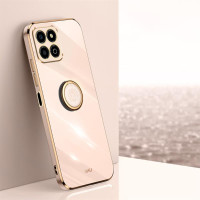 Хибриден гръб със стойка тип пръстен марка XINLI за Honor X8a - светло розов