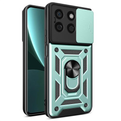 Хибриден гръб със стойка и слайдер за камера за Honor X8b - зелен