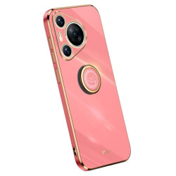 Силиконов гръб със стойка тип пръстен марка XINLI за Huawei Pura 70 Pro - червен