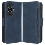 Кожен калъф тип портмоне с магнитна закопчалка за Huawei Nova 11 - тъмно син Кожен калъф тип портмоне с магнитна закопчалка за Huawei Nova 11 - тъмно син