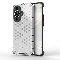 Хибриден гръб с ромбоидна шарка за Huawei nova 11/12s - бял
