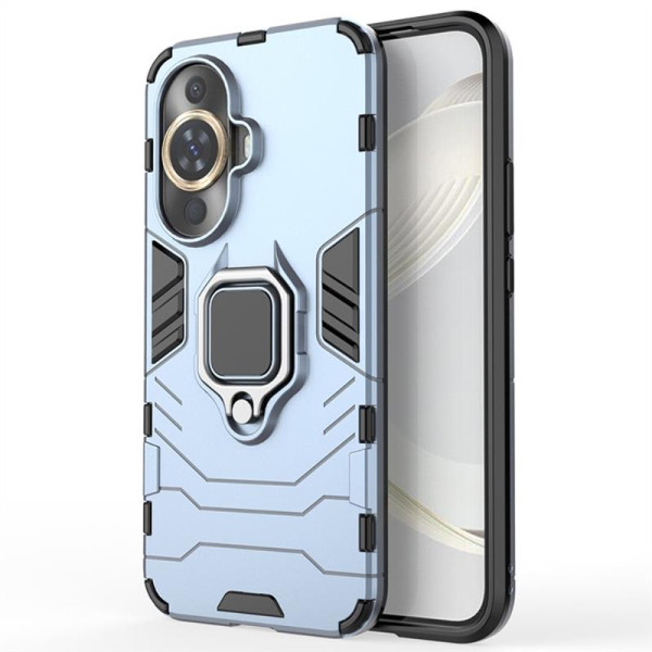 Хибриден гръб със стойка за Huawei Nova 11 Pro - стоманено син