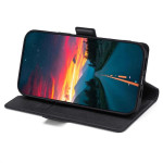 Тънък кожен калъф тип портмоне с магнитна закопчалка за Huawei Nova 11 Pro - черен - 0 Тънък кожен калъф тип портмоне с магнитна закопчалка за Huawei Nova 11 Pro - черен - 0