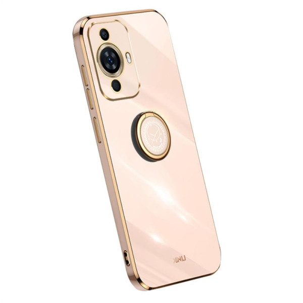 Хибриден гръб със стойка тип пръстен марка XINLI за Huawei Nova 11 Pro - розов
