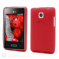 Силиконов калъф за LG Optimus L3 2, E430 - червен