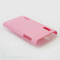 Пластмасов калъф за LG Optimus L5  - розов