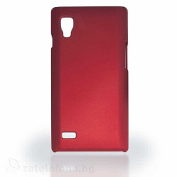Пластмасов калъф за LG Optimus L9  - червен