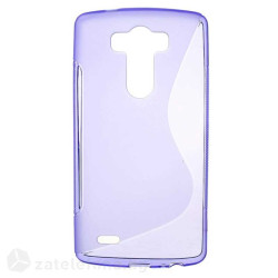 Силиконов калъф за LG G3 със S-образен дизайн - лилав