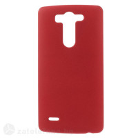 Пластмасов калъф за LG G3 S с пясъчна текстура - червен