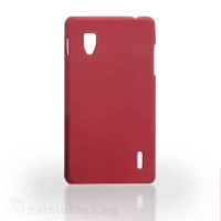 Пластмасов калъф за LG Optimus G  - червен