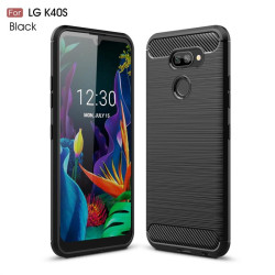 Силиконов гръб Rugged Armor за LG K40s - черен
