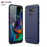Силиконов гръб Rugged Armor за LG K40s - тъмно син