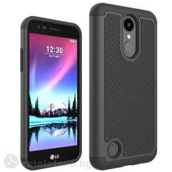 Двупластов калъф за LG K4 2017 - черен