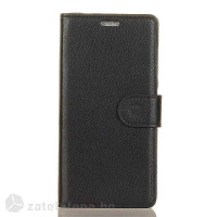 Кожен калъф тип портмоне за LG Q6 - черен