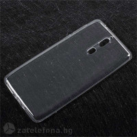 Тънък прозрачен силиконов калъф за Nokia 8 - бял