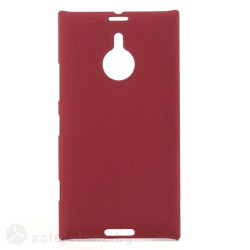 Пластмасов калъф за Nokia Lumia 1520 с пясъчна текстура - червен