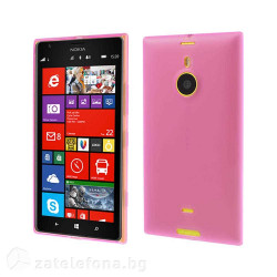 Полупрозрачен силиконов калъф за Nokia Lumia 1520 - розов