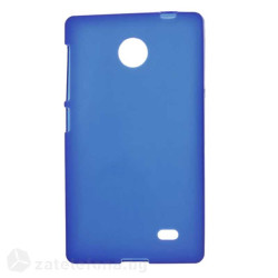 Силиконов калъф за Nokia X - тъмно син