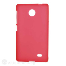 Силиконов калъф за Nokia X - червен