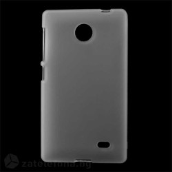 Силиконов калъф за Nokia X - бял