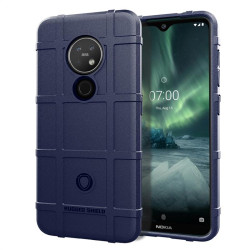 Подсилен силиконов гръб за Nokia 7.2 - тъмно син