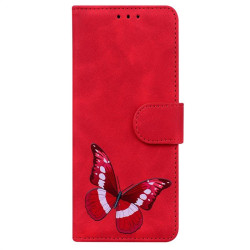 Калъф тип портмоне с пеперуда за Nokia G10/G20 - червен