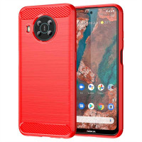 Силиконов гръб Rugged Armor за Nokia X10/X20 - червен