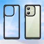 Силиконов гръб Rugged Armor за OPPO A5 Pro 5G - черна рамка - 1